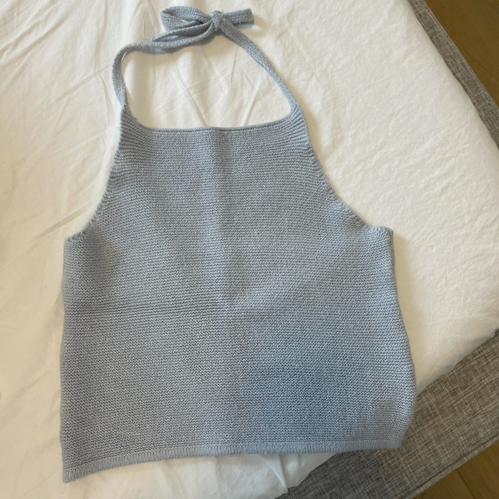 Powder Blue Crop Top